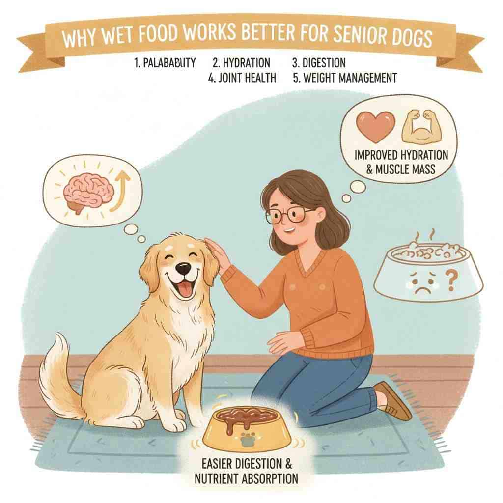 
Why Wet Food Works Better for Senior Dogs